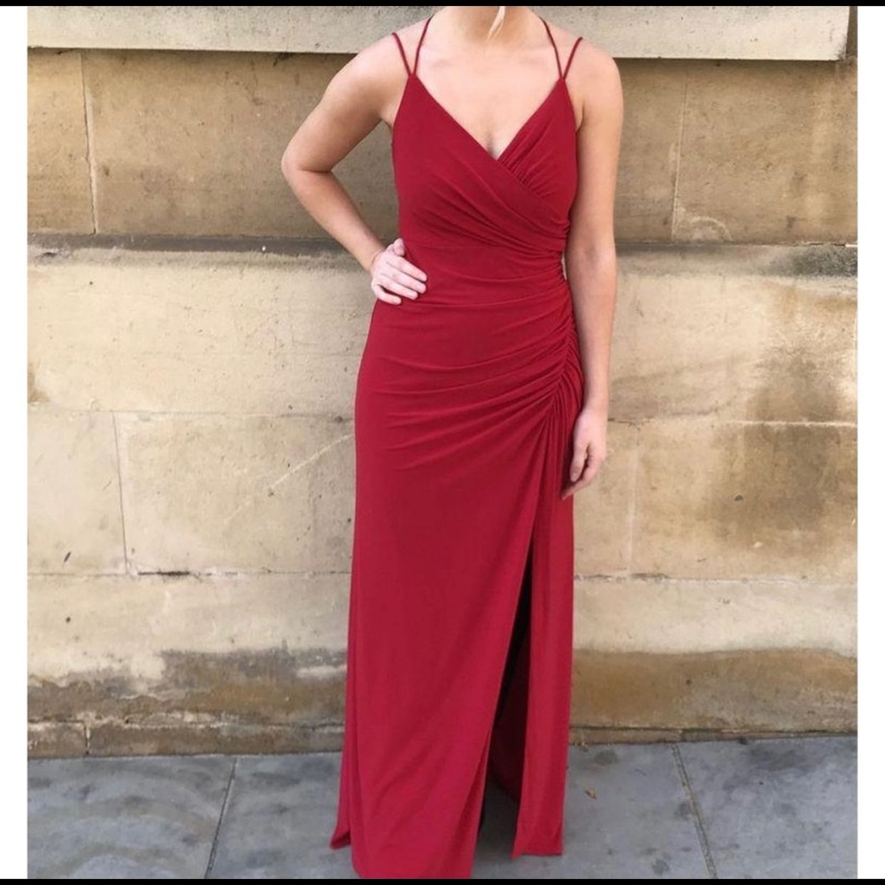 Adrianna Papell Evening Gown Red SIZE 2